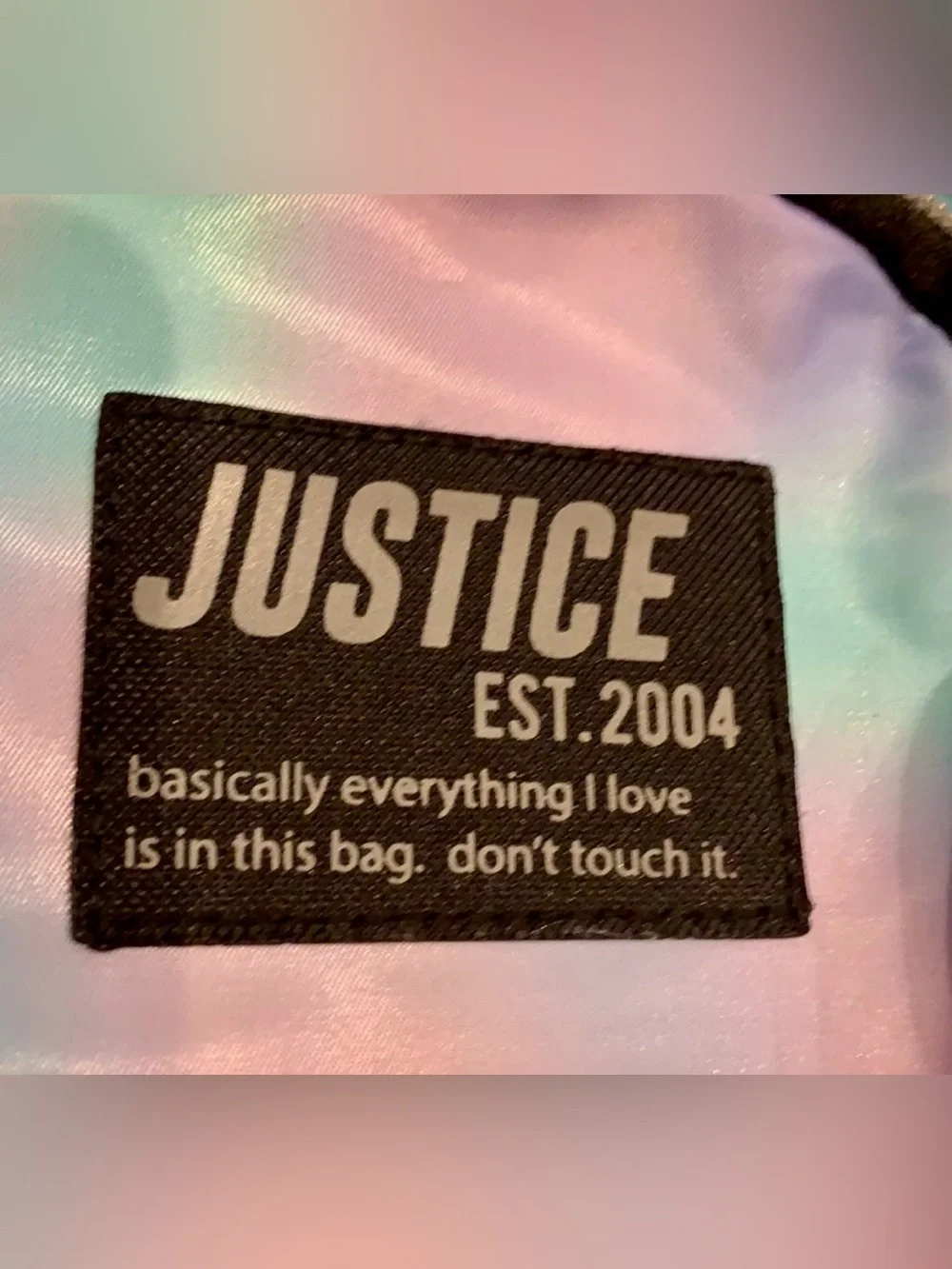 Justice Pastel Tie Dye Mini Sling Backpack